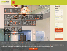 Tablet Screenshot of hotelwakeupcopenhagen.com